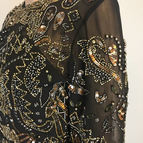 ASOS Embellished Beaded Playsuit Romper - Picture 7 of 8